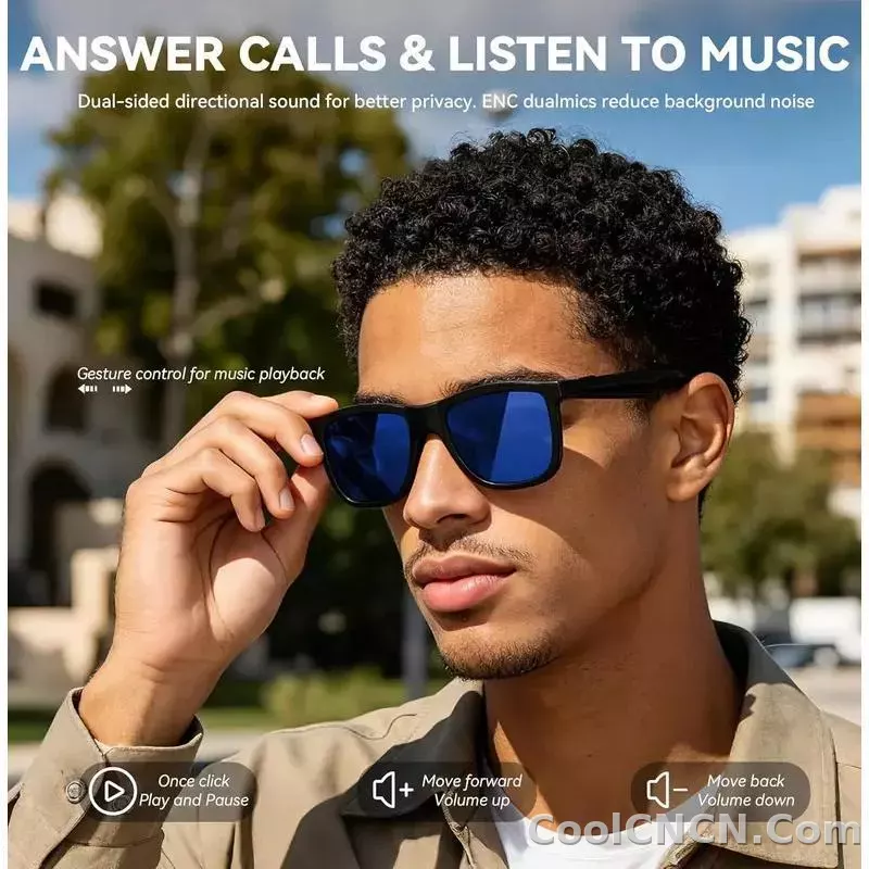 CoolWiz Smart Glasses — Touch Control, Electrochromic AI, Male/Female Options, AI Voice (ChatGPT), Supports 164+ Languages for Video Calls and Translation, Waterproof, Suitable for Outdoor Sports and Daily Use