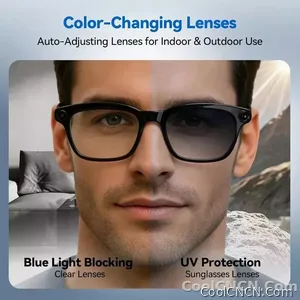 CoolWiz Smart Sports Glasses for Men – New Business Model, 8MP Camera, Anti-Shake, 100+ Language Translations via ChatGPT AI Assistant, POV Video Glasses, AI Glasses for Outdoor Sports and Daily Use - view 7