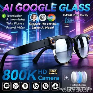 CoolWiz New AI Smart Glasses — 120+ Language Translations, 8MP Camera, 8K Resolution, Video & Music Playback, Business Calls, Color‑Changing Lenses, for Men, suitable for outdoor sports and everyday use - view 4