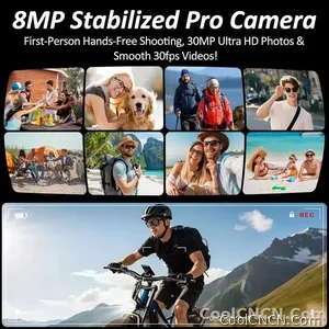 CoolWizNew 3600MAh Sarung Pengecas Cermin Mata Pintar AI Lelaki 800W Kamera Pixel 1080P Video POV 100+Terjemahan Pembantu AI Cermin Mata Hitam IOS Untuk Sukan Luar Penggunaan Harian - view 3
