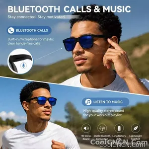 CoolWiz Cermin Mata Pintar Bluetooth 4 Tahap Elektrochromic AI Baharu ChatGPT 164+Terjemahan Bahasa Muzik Panggilan Bebas Tangan Cermin Mata Hitam Untuk Sukan Luar Penggunaan Harian - view 6