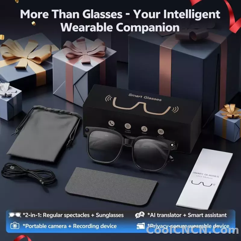 2026 New POV 800W Pixel 4K HD Trave Business Smart Glasses Men&Women 100+Language Translation 1080P Video Chatgpt Sunglasses IOS - detail