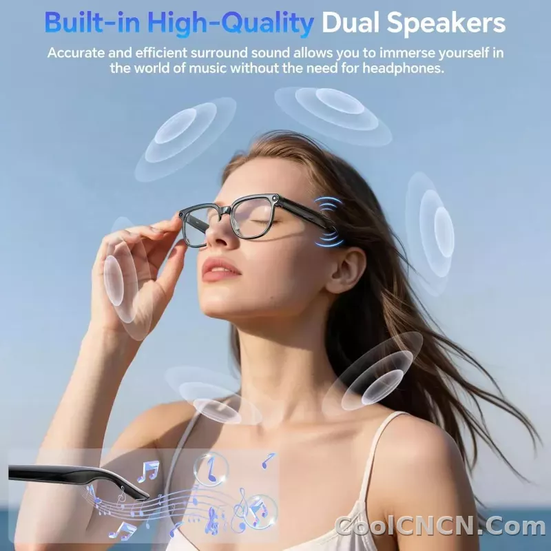 2026 New 800W HD Pixel Smart Glasses Men Anti-shake Camera AI Language Translation Video Recording ChatGPT Music Call Sunglasses - detail