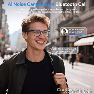 2026 New 800W HD Pixel Smart Glasses Men Anti-shake Camera AI Language Translation Video Recording ChatGPT Music Call Sunglasses - view 3