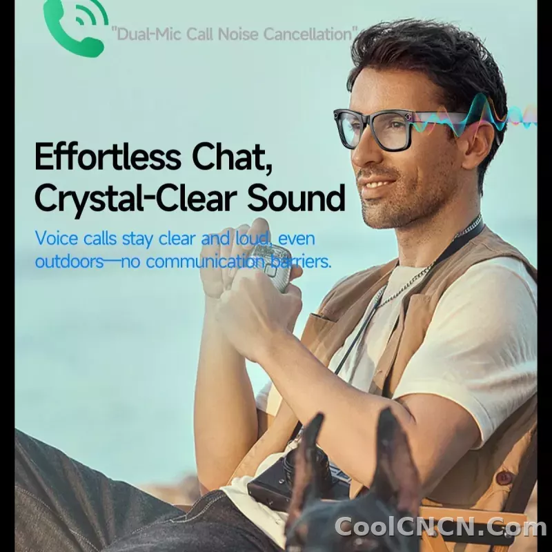 New Upgrade Smart Glasees With Camera Video Recording Languages Bluetooth Call Translation Voice Sunglasses - detail