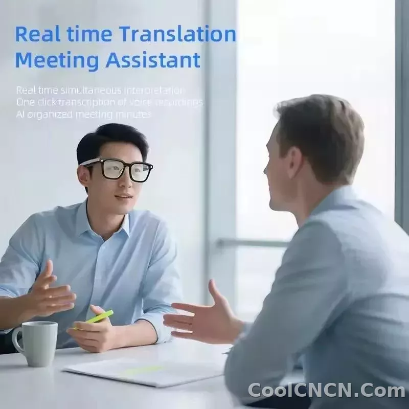 New 2026 Intelligent AI glasses shoot glasses take pictures and read pictures and record real-time translation of call music - detail