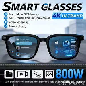 New 2026 Intelligent AI glasses shoot glasses take pictures and read pictures and record real-time translation of call music - view 4