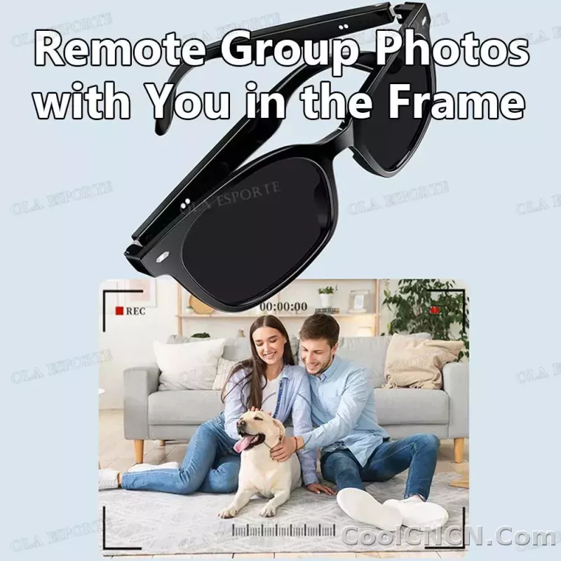 2026 New AI Smart Glasses Sunscreen Sunglasses Bluetooth Calling Music Player Camera Control UV Protection Glasses For Men Women - detail