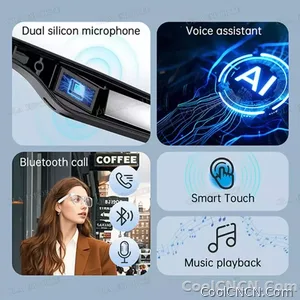 2026 New AI Smart Glasses Sunscreen Sunglasses Bluetooth Calling Music Player Camera Control UV Protection Glasses For Men Women - view 6