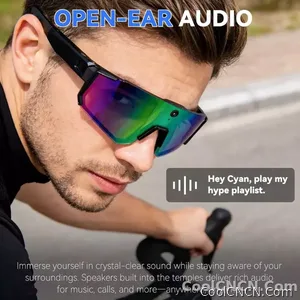 2026 New AI smart shooting&recording glasses with 800W camera, HD anti-shake bicycle riding shooting artifact, windproof goggles - view 5