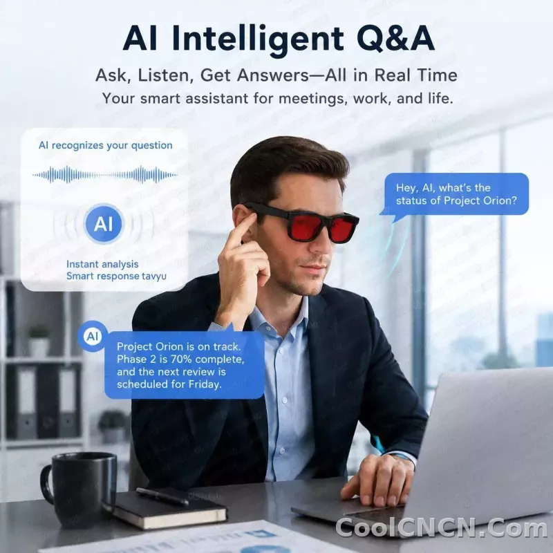 2026 New Electrochromic Lens Audio Smart Glasses Men 164+Language Translation AI ChatGPT BT Call Music Player Sunglasses Women - detail
