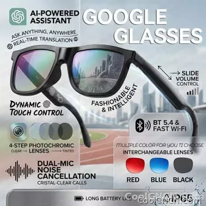 2026 New Electrochromic Lens Audio Smart Glasses Men 164+Language Translation AI ChatGPT BT Call Music Player Sunglasses Women - view 1
