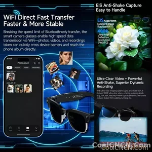 2026New 4K Ultra HD Color Change BT Call Smart Glasses AI Chat Music Player 800W Pixel Camera 1080P Video  AI Sports Glasses Men - view 6