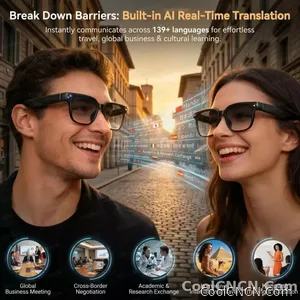 2026New 800W Pixel 4K HD Camera Smart Glasses AI Translation ChatGPT Music Play Voice Dual Microphone BT Call Sunglass Men Woman - view 4