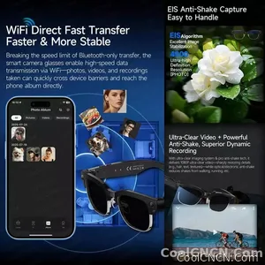 2026New AI Smart Glasses 800W Pixel Camera Various Language Translation Video Music BT Call Business 4K Color Change Glasses Men - view 5