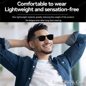 2026 Smart Glasses AI Voice Intelligent Bluetooth Call Music Playback Glasses Touch Headset UV Protection Sunglasses Man Women - view 6