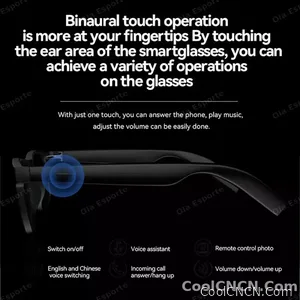 2026 Smart Glasses AI Voice Intelligent Bluetooth Call Music Playback Glasses Touch Headset UV Protection Sunglasses Man Women - view 7