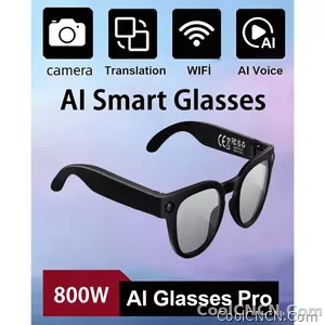 AI Smart Glasses 8MP HD Camera Video Recording AI Translation Voice Assistant TR90 Ultralight Bluetooth Call Music Smart Eyewear - view 1