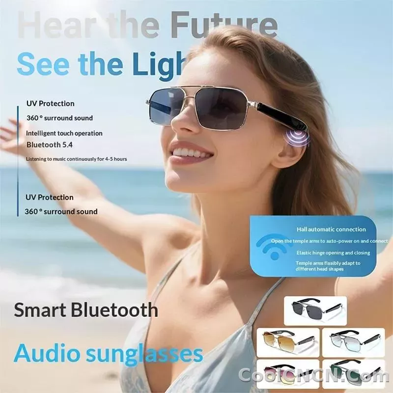 Smart Glasses Real Time Translation Wireless Bluetooth Touch Call Sports For Men Music Smart Glasses With Translator - detail