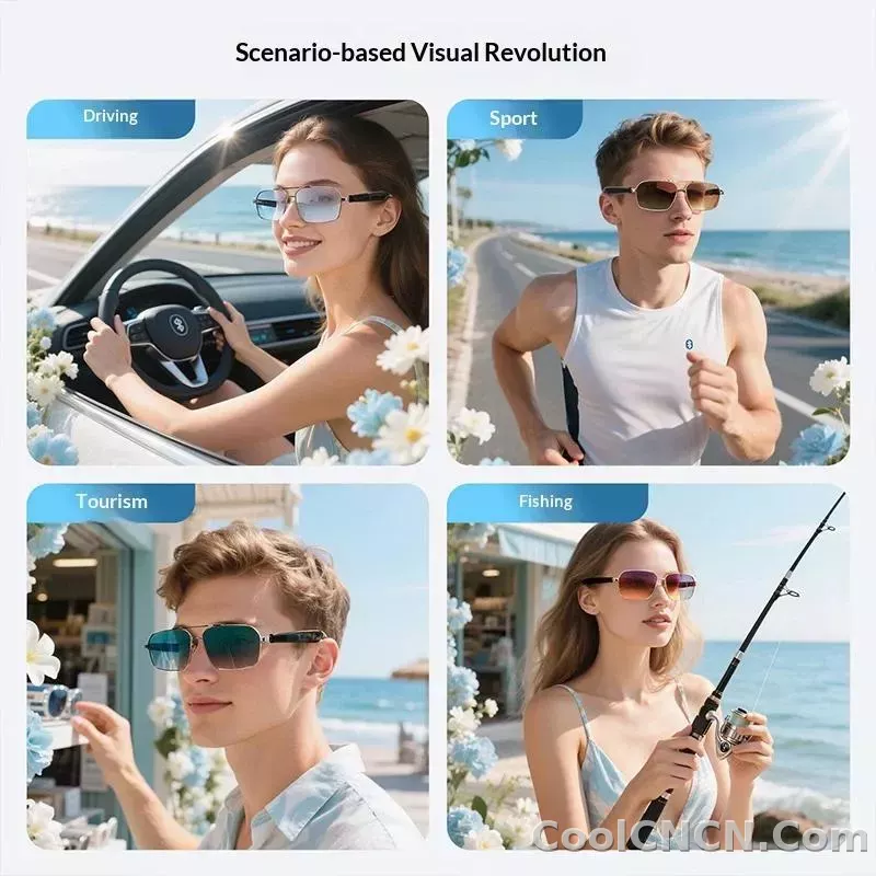 Smart Glasses Real Time Translation Wireless Bluetooth Touch Call Sports For Men Music Smart Glasses With Translator - detail