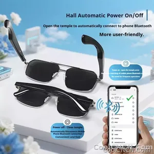 Smart Glasses Real Time Translation Wireless Bluetooth Touch Call Sports For Men Music Smart Glasses With Translator - view 7