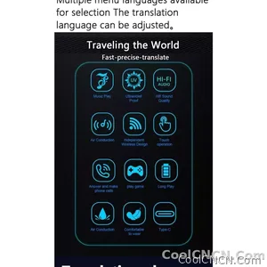 Smart Glasses SG20 Pro AI Intelligent Driver Sunglasses Touch Earphone with 144 Languages Online Translation for Men Women - view 7