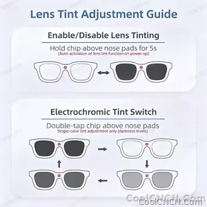 2026 Smart Audio Glasses Touch Control Color Changing Lens Dual Microphone Noise Reduction AI translation Bluetooth Sunglasses - view 5