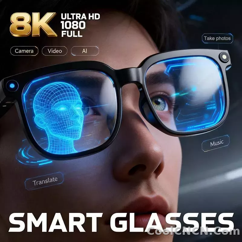 2026 New Smart Glasses Men 4K 8MP HD Camera Video Recording Language Translation ChatGPT WIFI Bluetooth Call Audio Glasses Women