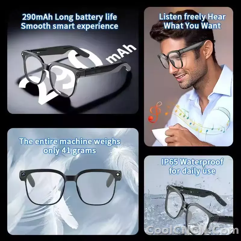 2026 New Smart Glasses Men 4K 8MP HD Camera Video Recording Language Translation ChatGPT WIFI Bluetooth Call Audio Glasses Women - detail