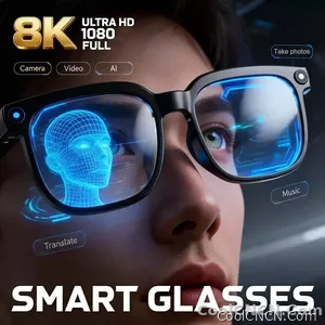2026 New Smart Glasses Men 4K 8MP HD Camera Video Recording Language Translation ChatGPT WIFI Bluetooth Call Audio Glasses Women - view 1