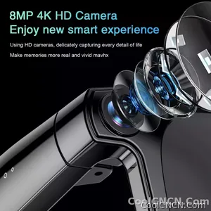 2026 New Smart Glasses Men 4K 8MP HD Camera Video Recording Language Translation ChatGPT WIFI Bluetooth Call Audio Glasses Women - view 3