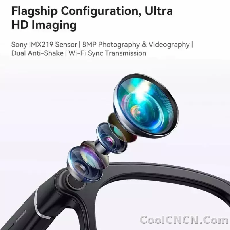 2026 New 6K HD AI Smart Glasses Chat GPT 800MP Camera Bluetooth Call 290mAh Battery 32GB Voice Assistant Control Smart Glasses - detail