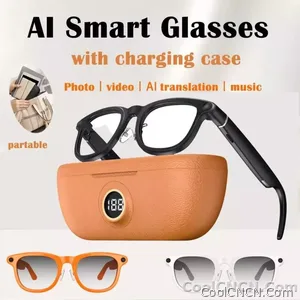 2026 New 6K HD AI Smart Glasses Chat GPT 800MP Camera Bluetooth Call 290mAh Battery 32GB Voice Assistant Control Smart Glasses - view 1