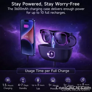 2026 New AI Video Glasses 1080P HD Camera Recorder Bluetooth Audio Voice Control Touch WiFi Sync Smart Glasses for Travel Use HD - view 3