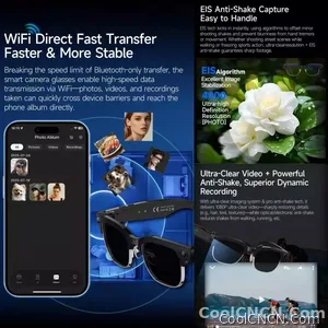 2026 New 8K HD AI Smart Glasses Men with Chat GPT 800MP Camera Bluetooth Call AI Translation Voice Assistant Control Unisex Sung - view 7