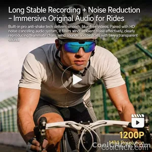 2026 New AI Sport Cycling Smart Glasses 80MP Camera 1200P HD Video Bluetooth 5.3WiFi Open Ear Riding Speaker Real-Time Translate - view 6
