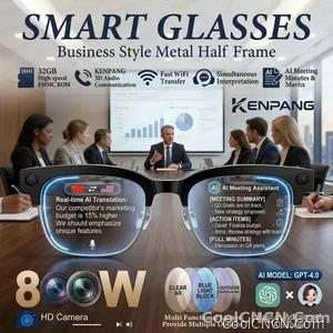 AI Smart Glasses Translation 800W Pixel Camera Video Music Player Call Business 8K Sunglasses Glasses Men For Travel Work 2026 - view 1