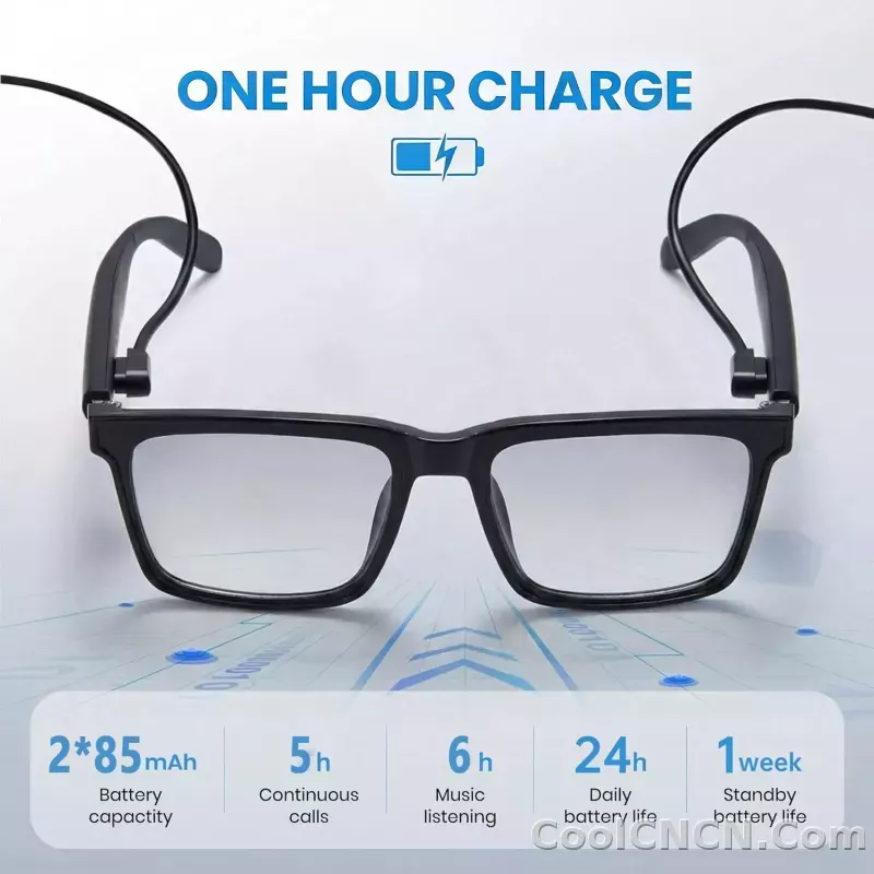 Smart Audio Glasses with Real-Time Translation Hi-Fi Music Playback Noise-Cancelling Voice Calls And Photochromic Lenses - detail