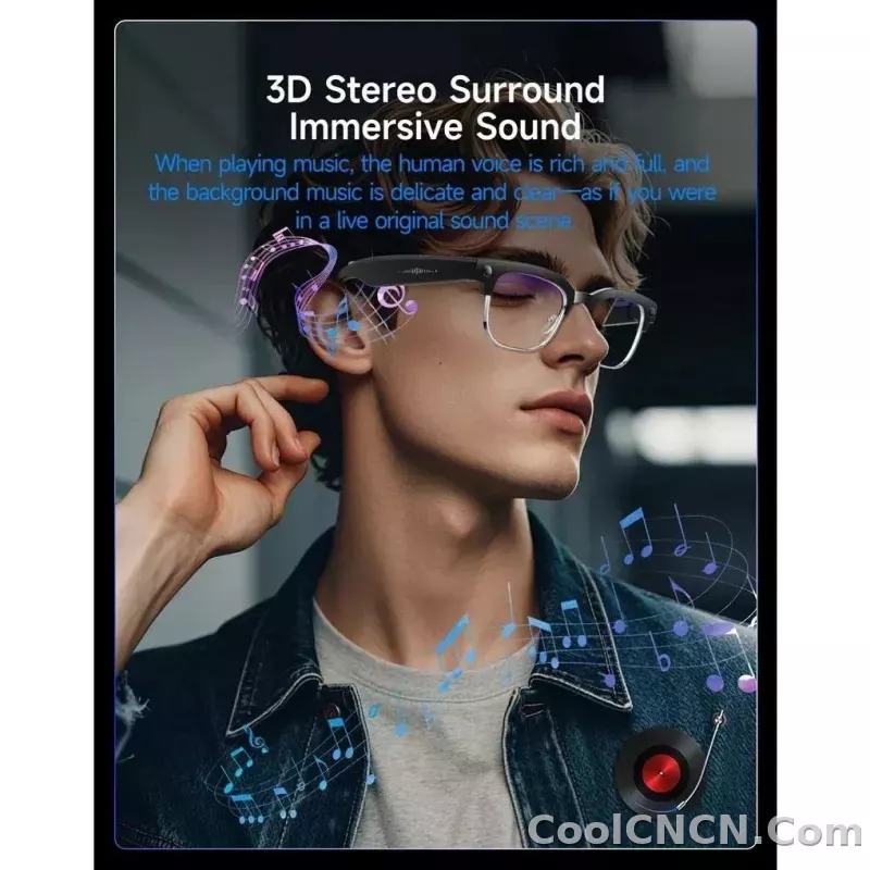 With Camera AI 4K Glasses New Upgrade 800W HD Video Recording AI Photo Recognition Translation Bluetooth Call Voice Sunglasses - detail