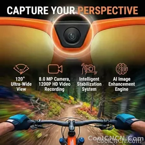 New AI Sports Smart Glasses 8MP Camera 2026 Outdoor Cycling Headphones Touch Control Windproof Bluetooth Translation Sunglasses - view 3
