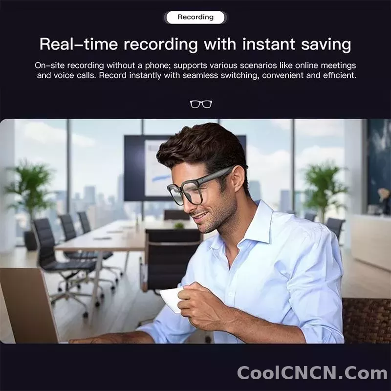 AI Smart Glasses Camera Sunglasses Wireless Bluetooth Touch Call Meeting For Men Real Time Translation Glasses With Camera Music - detail