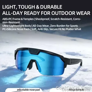 2026 Smart Cycling Glasses Sun Protection Listening to Music Taking Photo and Video AI Translation Voice Assistant Smart Glasses - view 4