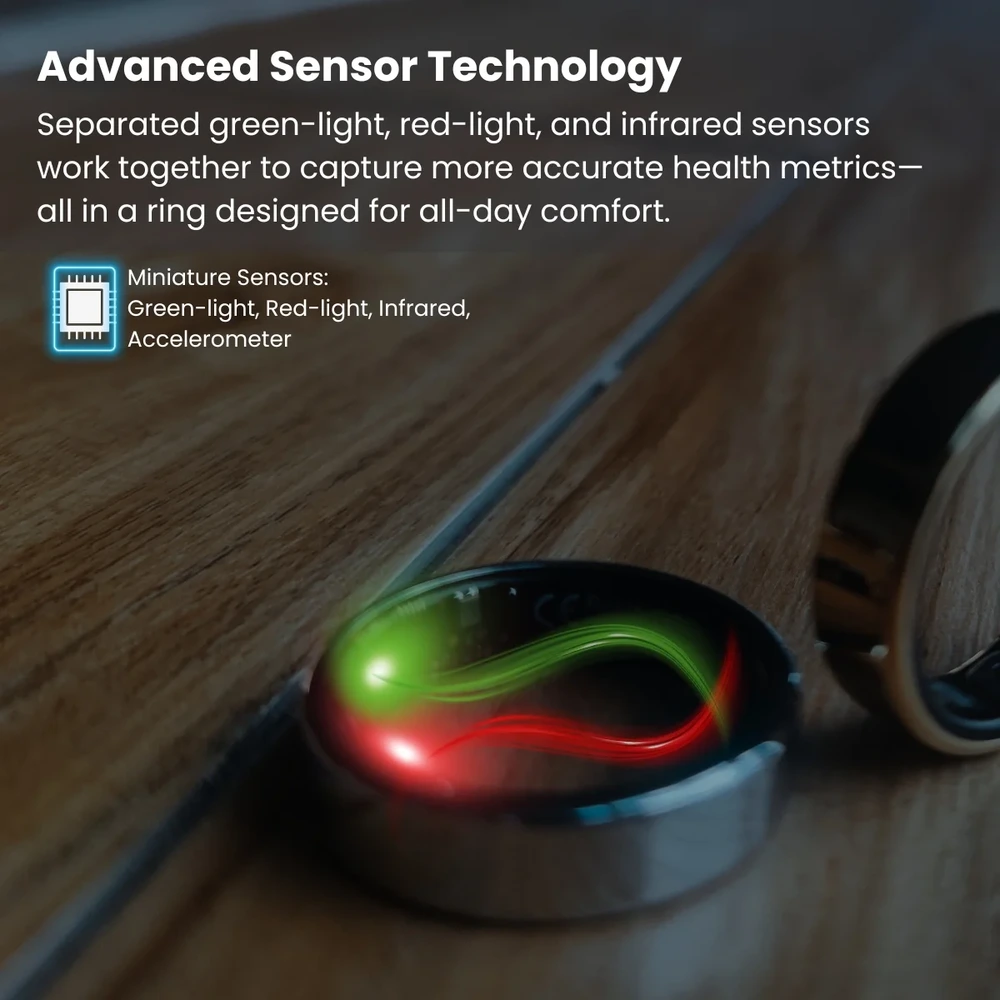 Premium Smart Ring ECG SpO2 - Titanium 7 Day Battery - detail