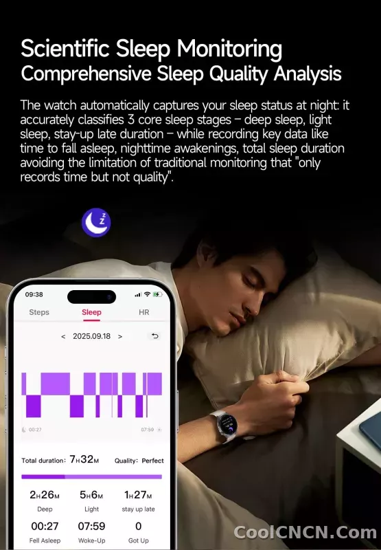 CoolWiz New Healthcare-Grade Smartwatch — Health Monitoring (Uric Acid, Lipids), ECG + PPG, Temperature, BMI, Bluetooth Calls, iOS Health smartwatch for outdoor sports and everyday use - detail