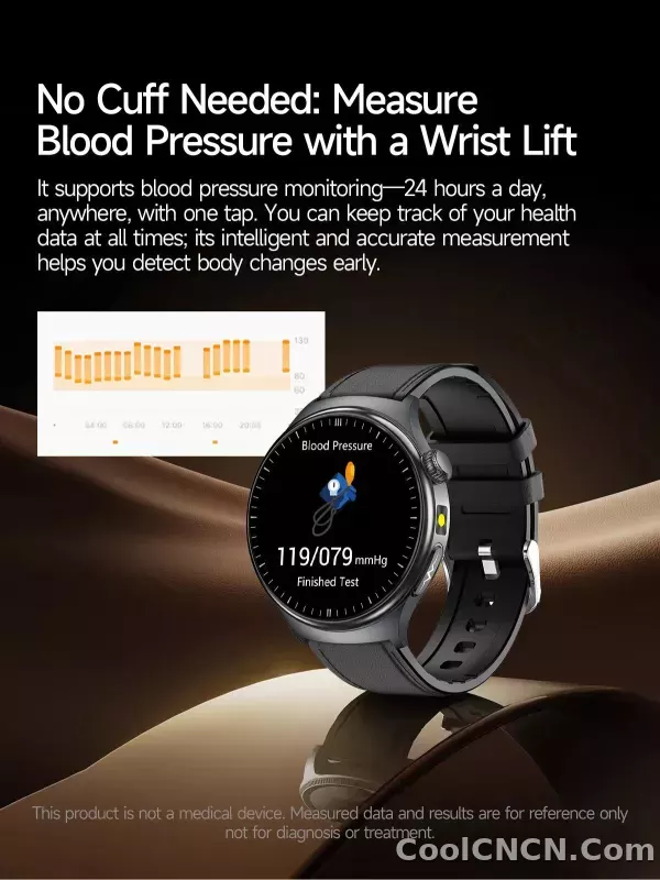 CoolWiz New Healthcare-Grade Smartwatch — Health Monitoring (Uric Acid, Lipids), ECG + PPG, Temperature, BMI, Bluetooth Calls, iOS Health smartwatch for outdoor sports and everyday use - detail