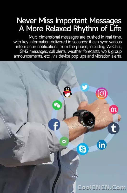 CoolWiz New Healthcare-Grade Smartwatch — Health Monitoring (Uric Acid, Lipids), ECG + PPG, Temperature, BMI, Bluetooth Calls, iOS Health smartwatch for outdoor sports and everyday use - detail