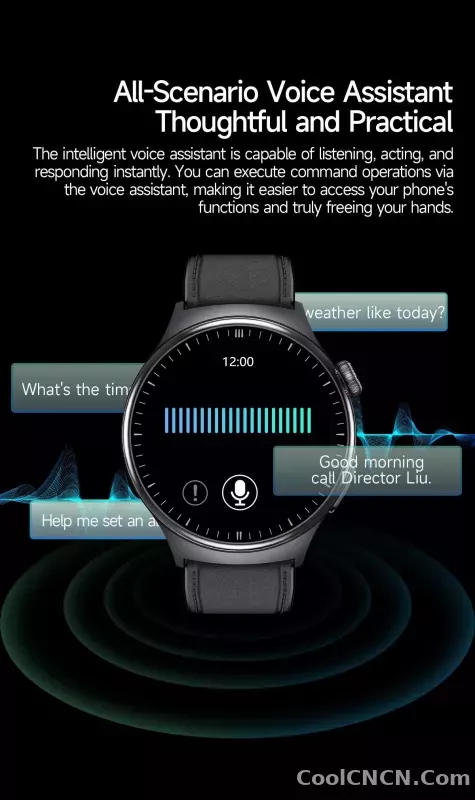 CoolWiz New Healthcare-Grade Smartwatch — Health Monitoring (Uric Acid, Lipids), ECG + PPG, Temperature, BMI, Bluetooth Calls, iOS Health smartwatch for outdoor sports and everyday use - detail