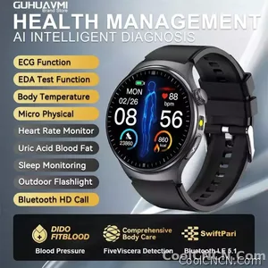 CoolWiz New Healthcare-Grade Smartwatch — Health Monitoring (Uric Acid, Lipids), ECG + PPG, Temperature, BMI, Bluetooth Calls, iOS Health smartwatch for outdoor sports and everyday use - view 8