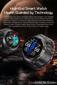 CoolWiz New Healthcare-Grade Smartwatch — Health Monitoring (Uric Acid, Lipids), ECG + PPG, Temperature, BMI, Bluetooth Calls, iOS Health smartwatch for outdoor sports and everyday use - view 11