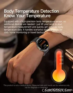 CoolWiz New Healthcare-Grade Smartwatch — Health Monitoring (Uric Acid, Lipids), ECG + PPG, Temperature, BMI, Bluetooth Calls, iOS Health smartwatch for outdoor sports and everyday use - view 24